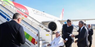 Voo Papal entre Lisboa e Roma operado pela TAP