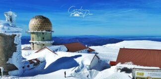 Neve tornou-se no prato principal na Serra da Estrela