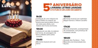 Livraria Letras Lavadas celebra cinco anos de apoio à literatura nos Açores