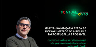 Empresário inaugura balanço no ponto mais alto de Portugal continental
