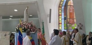 Santuário da Virgem de Fátima na Venezuela recebeu imagem Peregrina vinda de Portugal