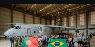 Força Aérea Portuguesa recebe quarto KC-390 e reforça capacidade de reabastecimento aéreo