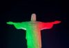 Rio de Janeiro: Cristo Redentor iluminou-se com as cores da bandeira portuguesa para assinalar o “Dia de Portugal”
