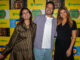 Globo anuncia novas atrações e amplia oferta do “Globoplay” em Portugal Úrsula Corona (esq.), Fábio Porchat e Isadora Cruz apresentaram evento da Globo no Goethe-Institut, em Lisboa. Foto: Carlos Pimentel
